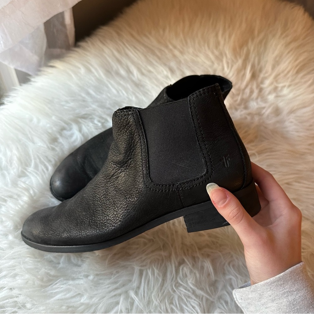 Frye Black Ankle Booties Sz 8